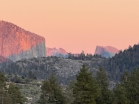 Sunset view from the deck