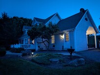 We arrived at night and the owners had the lights on for us. ❤️