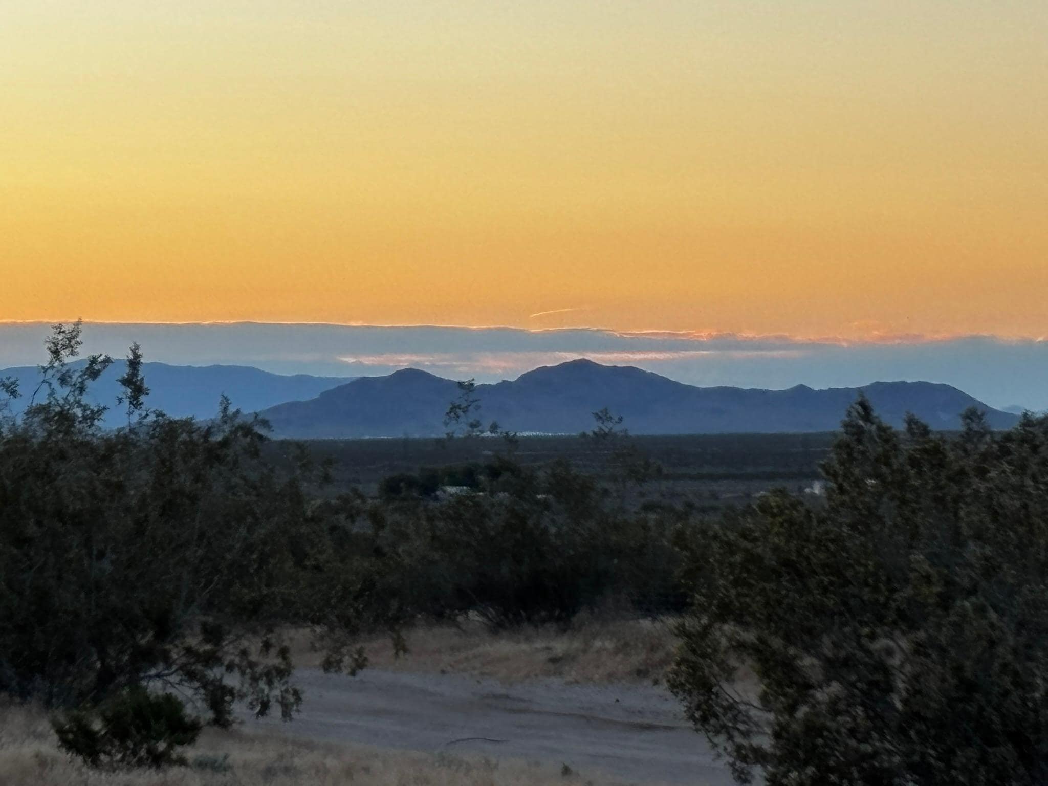 View of B Mountain from the Ranch at Sunrise