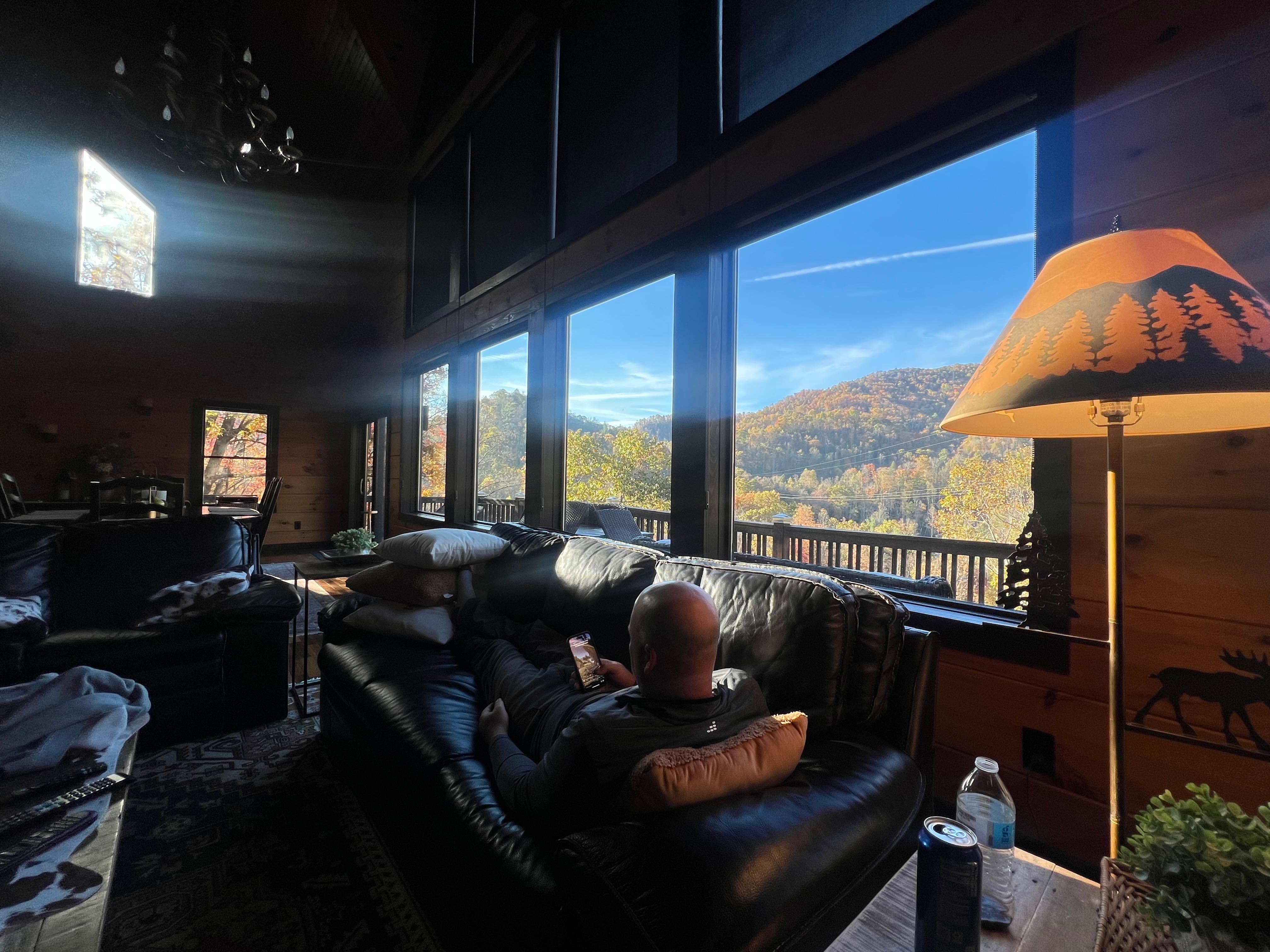 Mountain View from living room