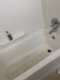 This is our bathroom was in the Quality Inn hotel