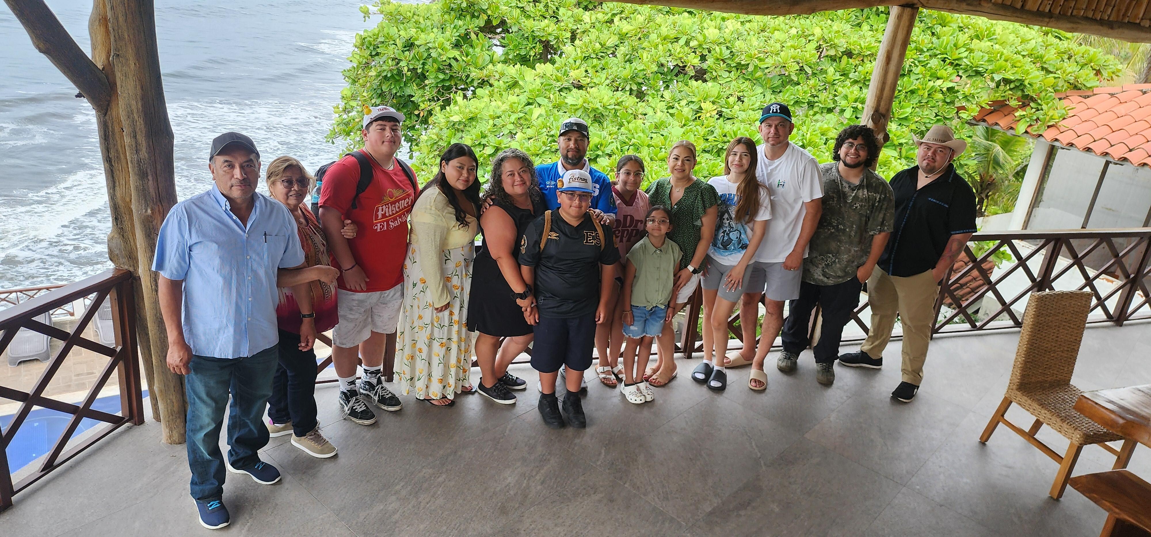 All of us on the last day of our one week stay