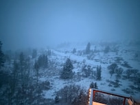 Beautiful view from balcony after the snow came