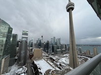 The view from the balcony of the condo