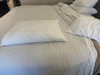 Pillows were small and flat! No support