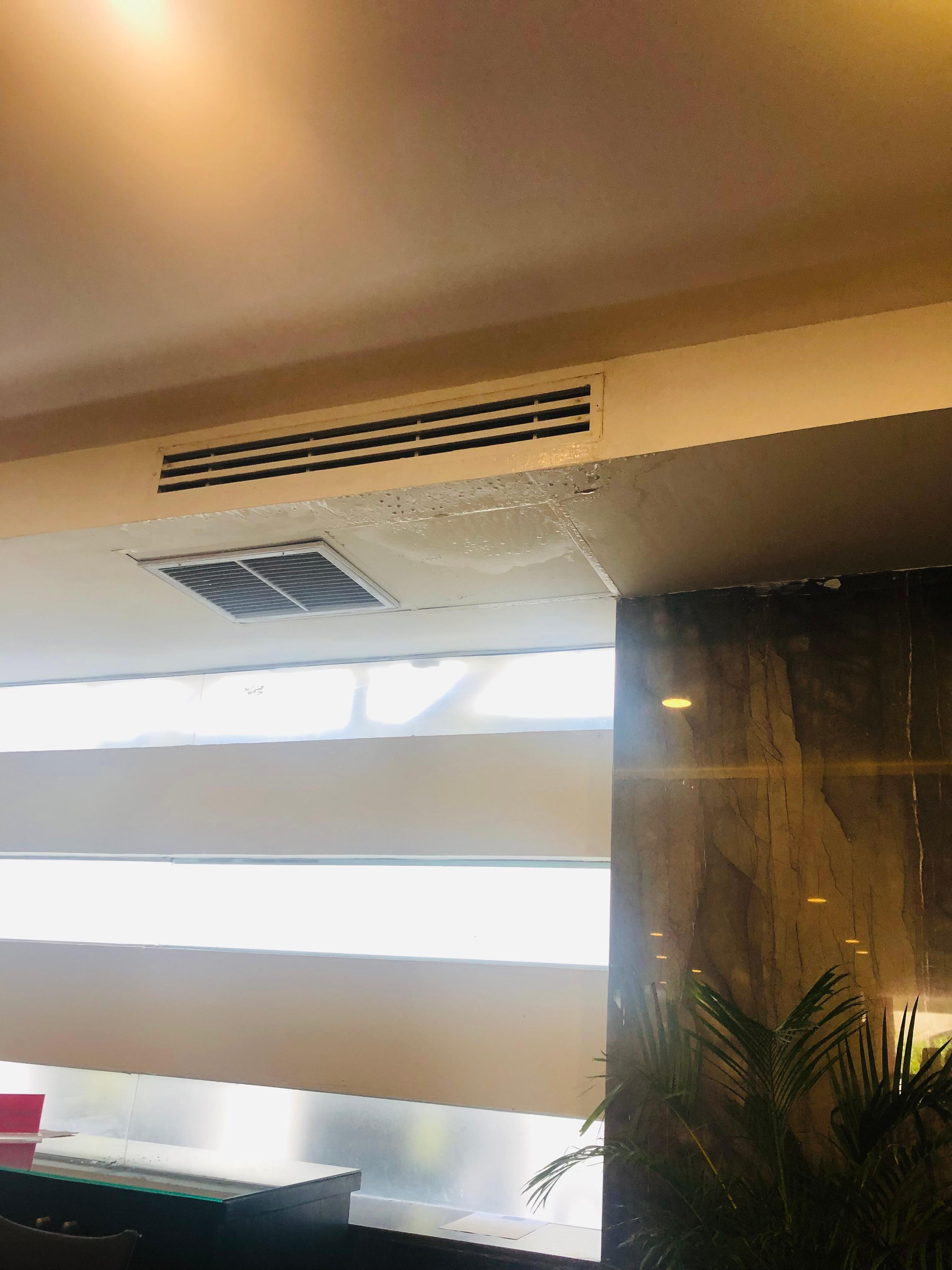 Broken Air vent water leaking