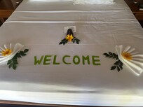Welcome touches to the villa!