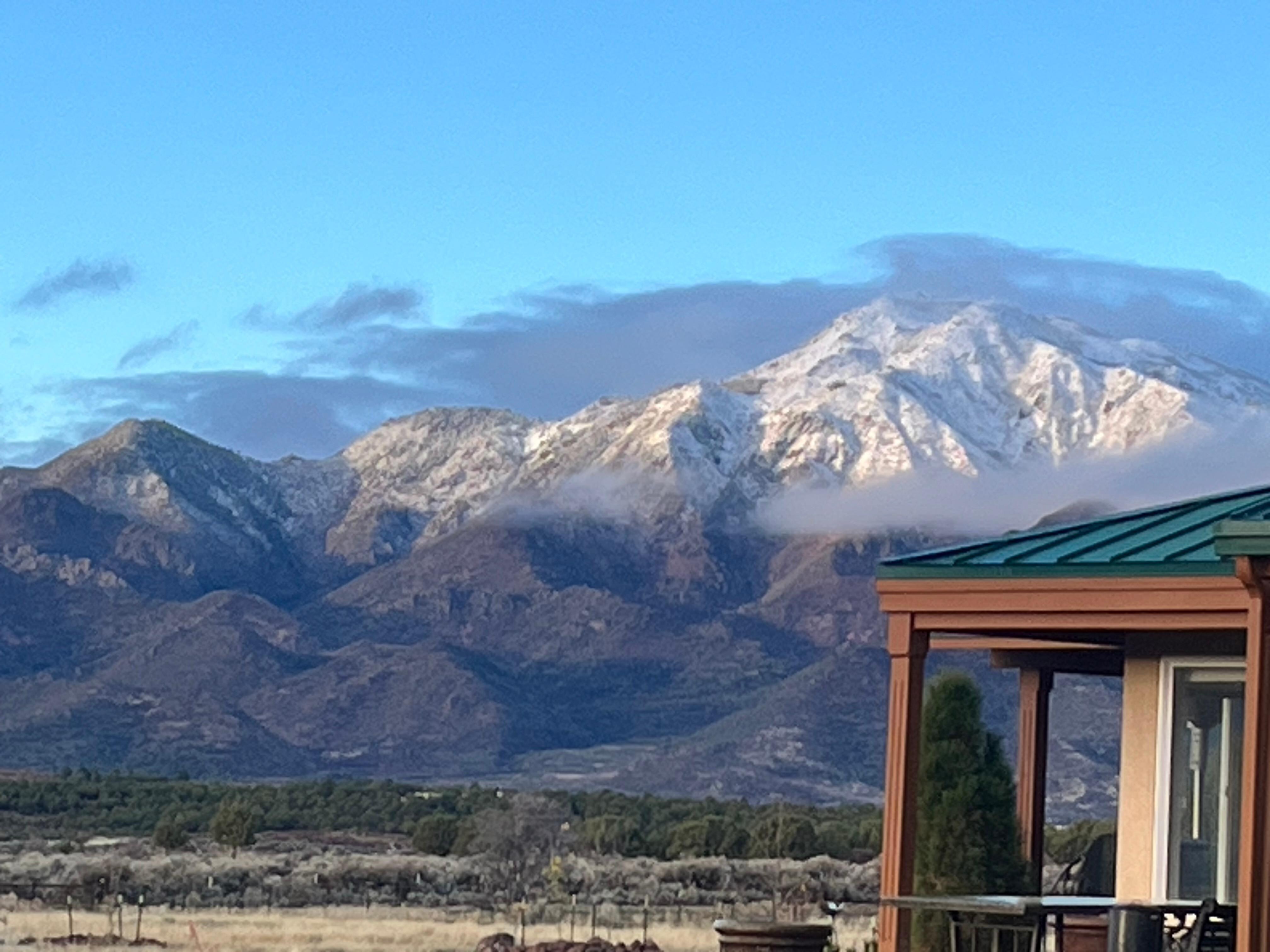 Snow peaked mountain