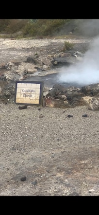 The tremendous heat venting through