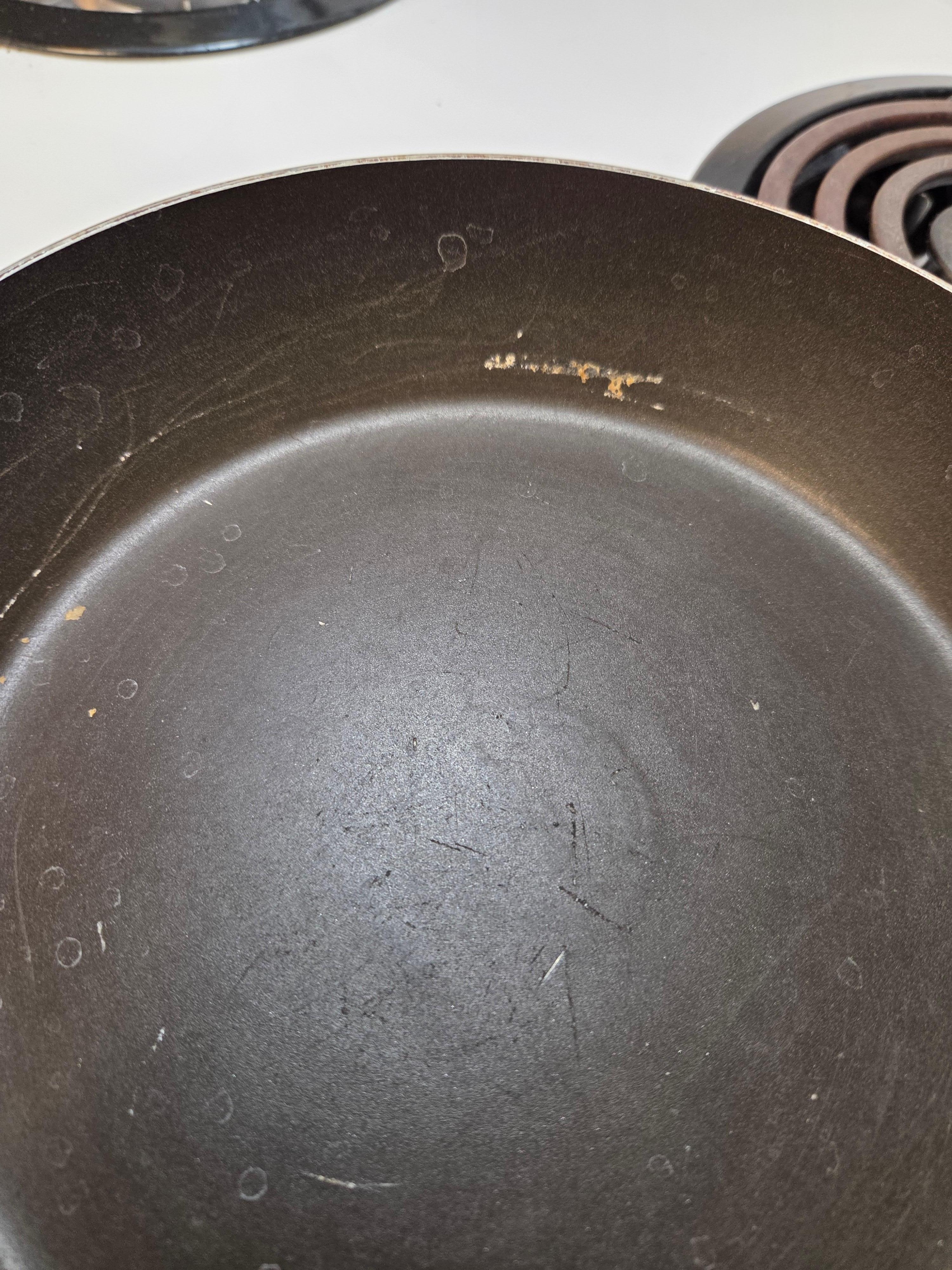 Crusty frying pan