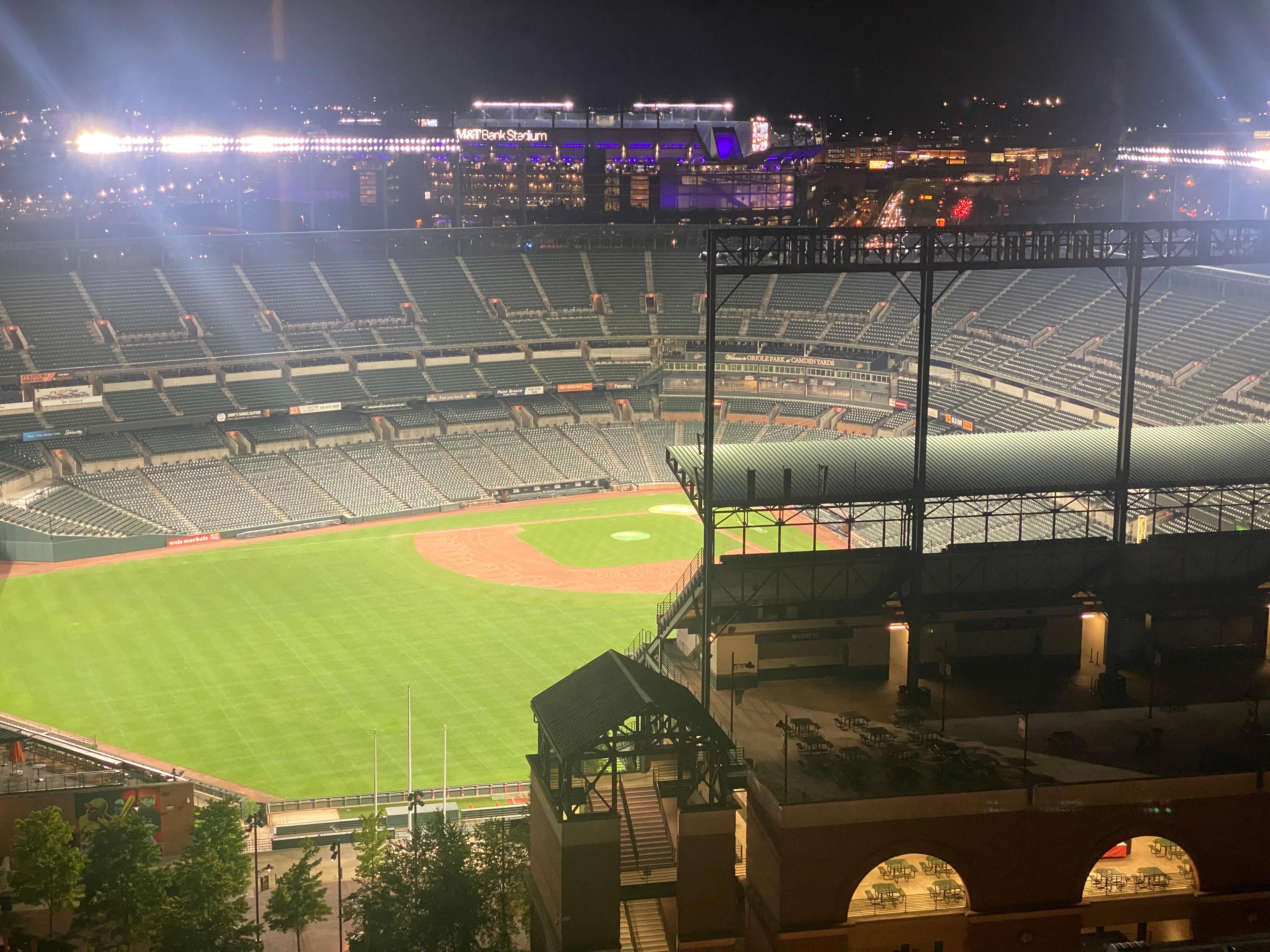 View from the room at nite