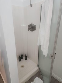 40X40 water closet separated across the room from the bathroom