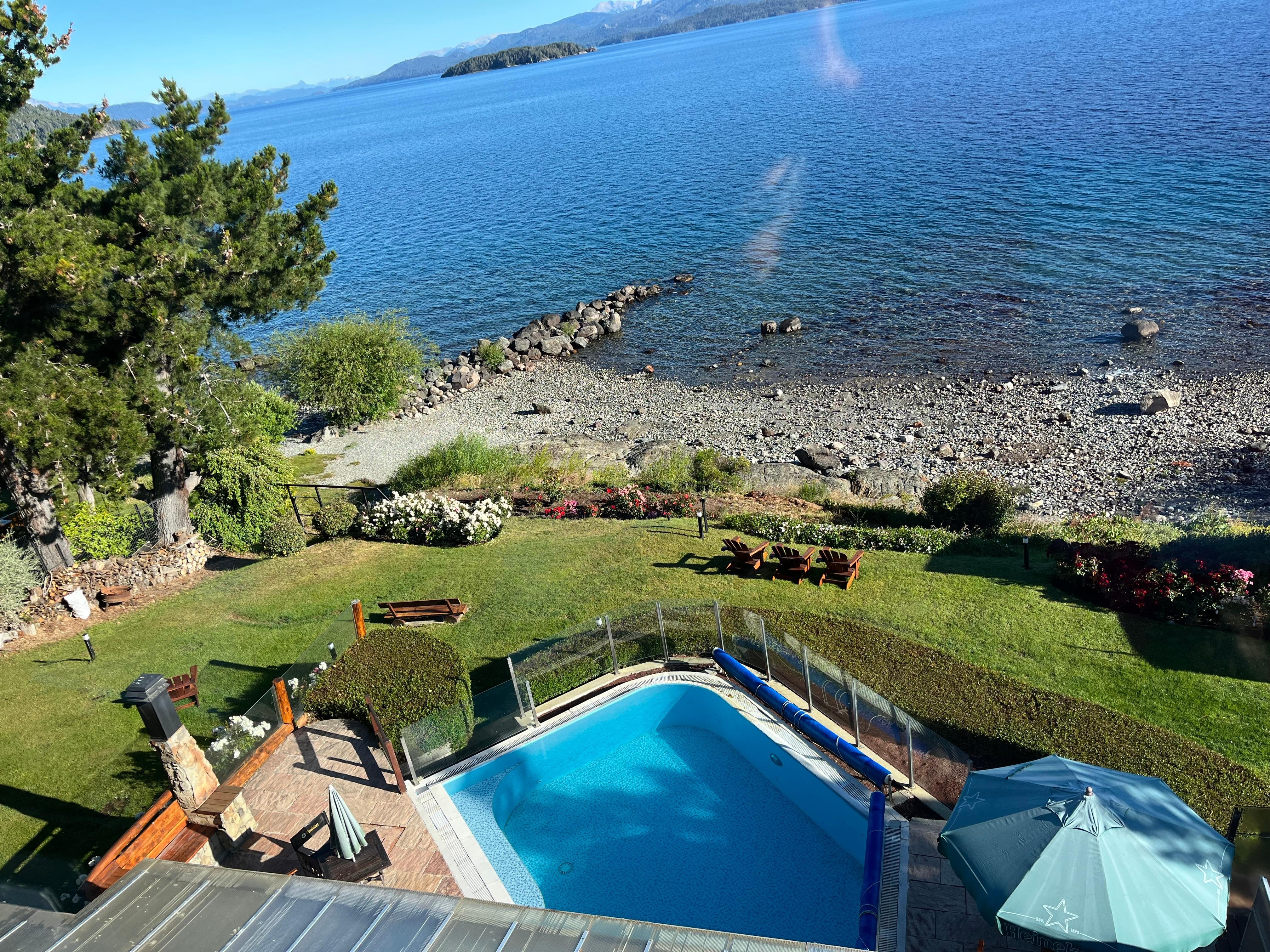 View from restaurant at hotel