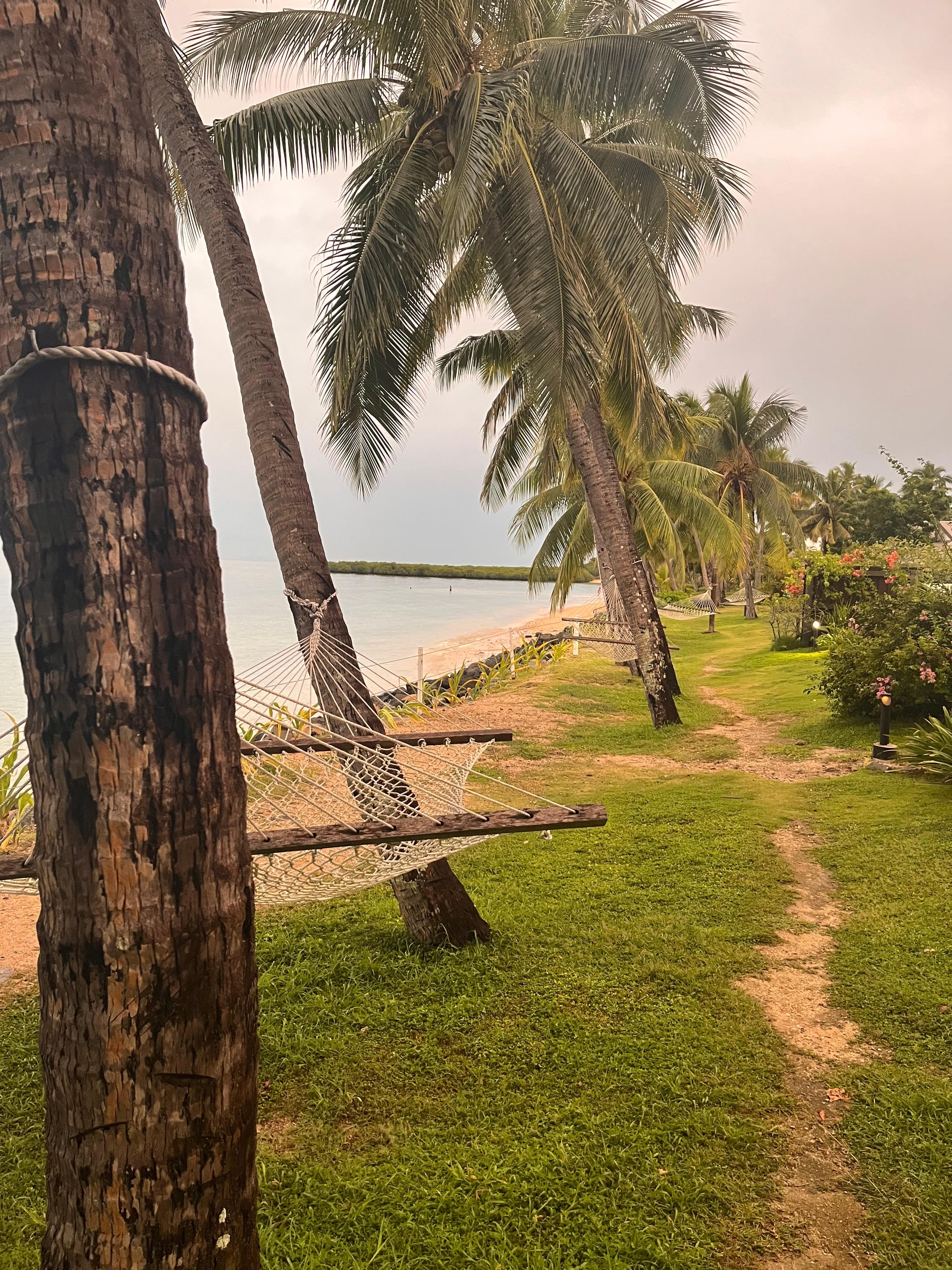 Walking around resort