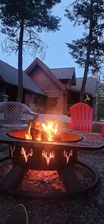 Evening campfire