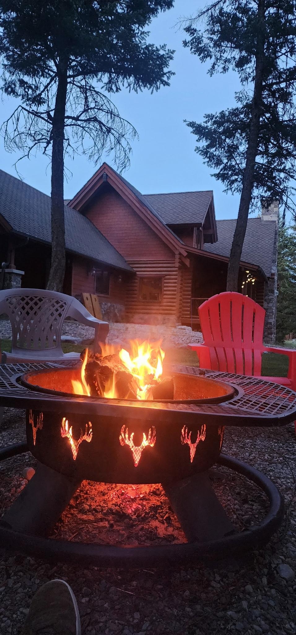 Evening campfire