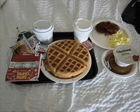 Just some of the breakfast item to choose from.