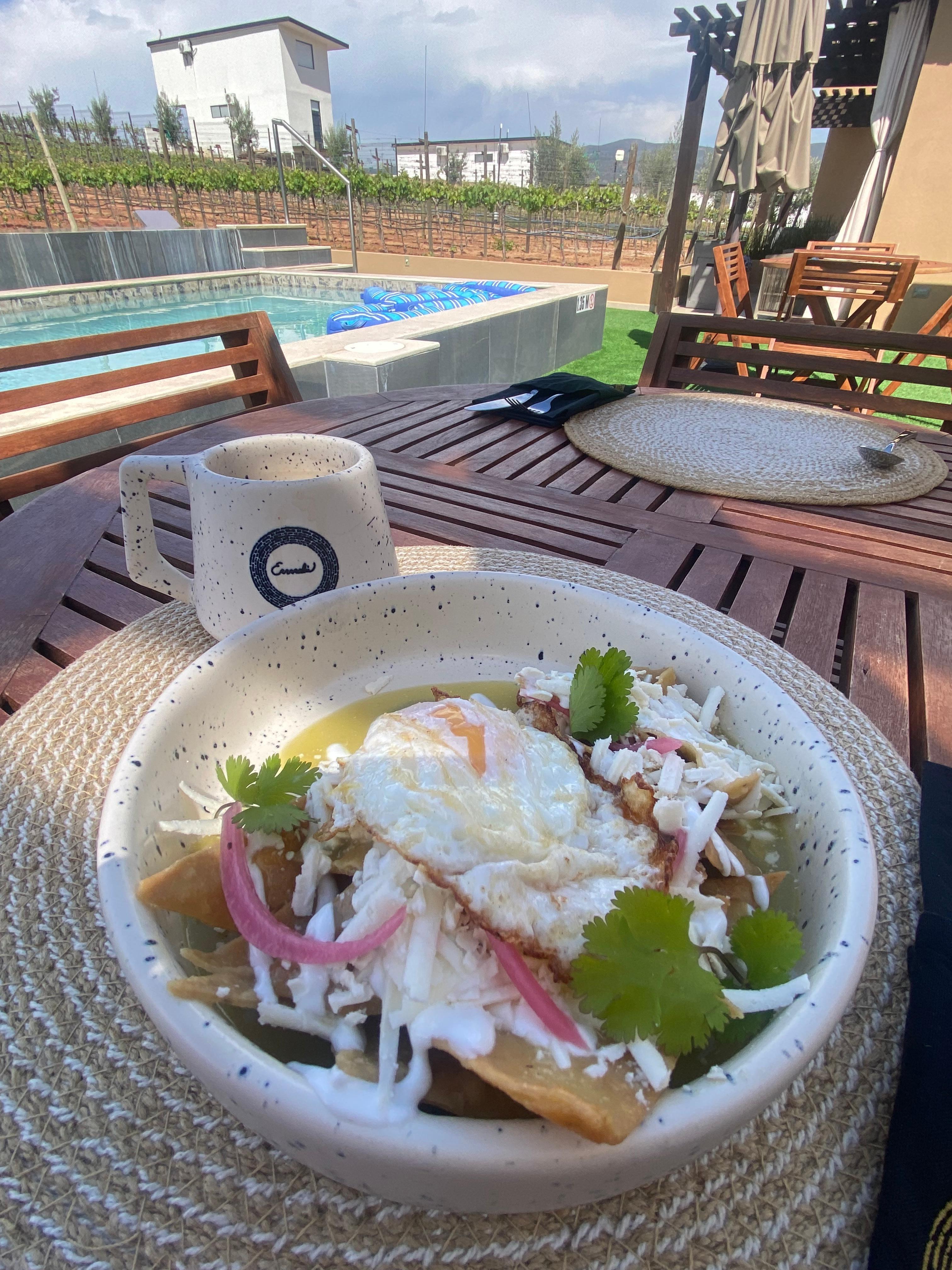 Delicious Green Chilaquiles 