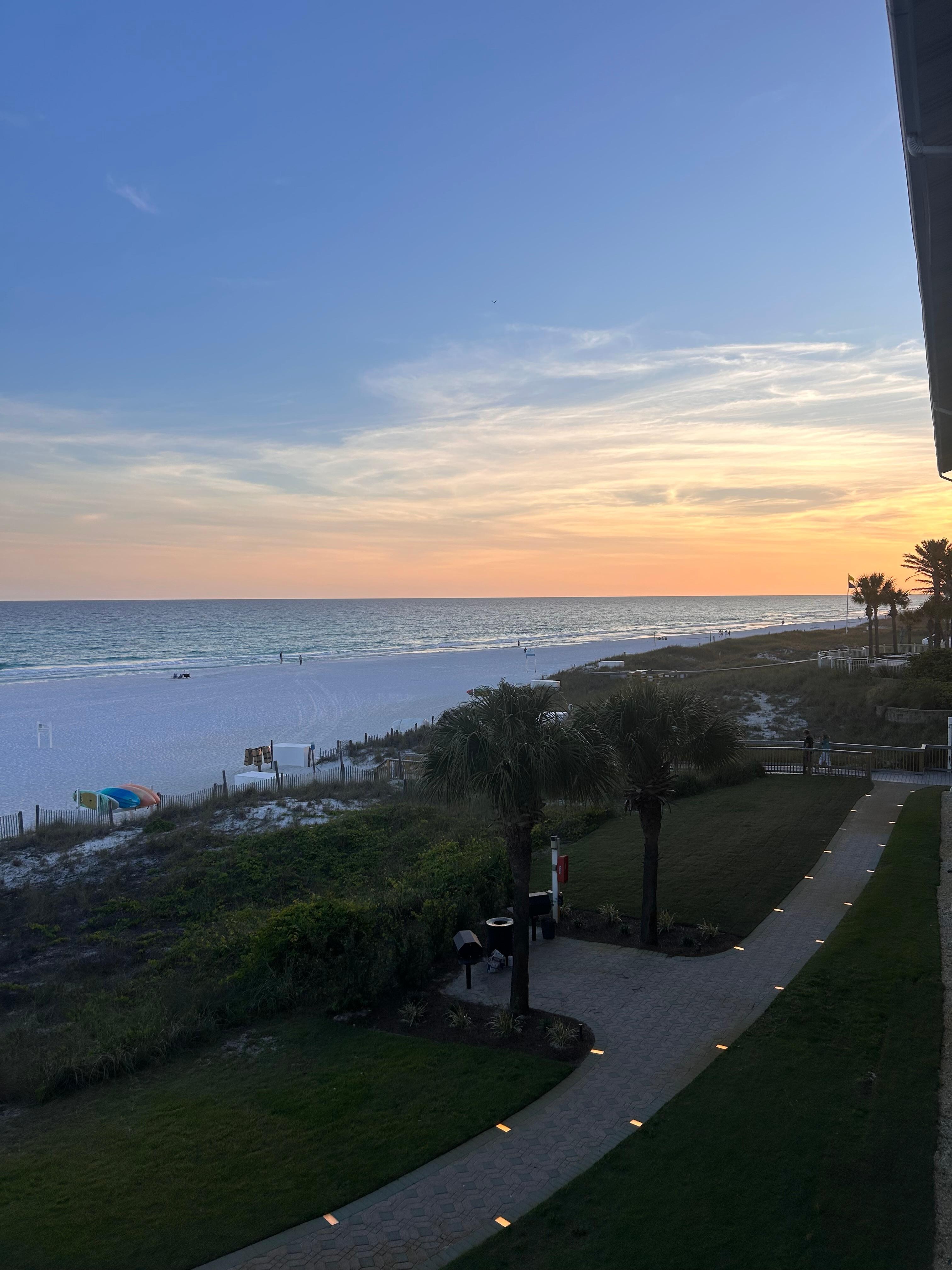 Beautiful sunsets and sunrises from the balcony! 
