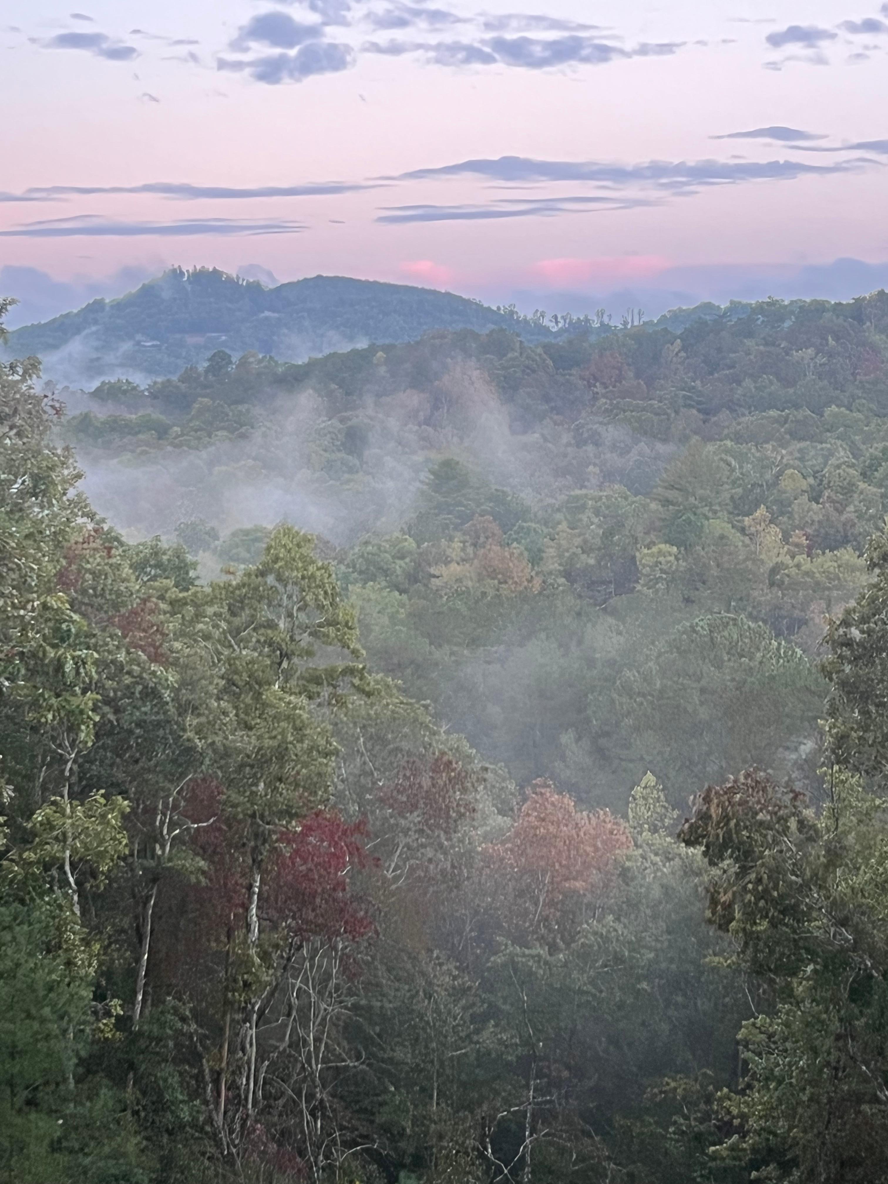 Sunrise view from deck