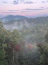Sunrise view from deck