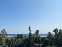 My hotel room view of the ocean.