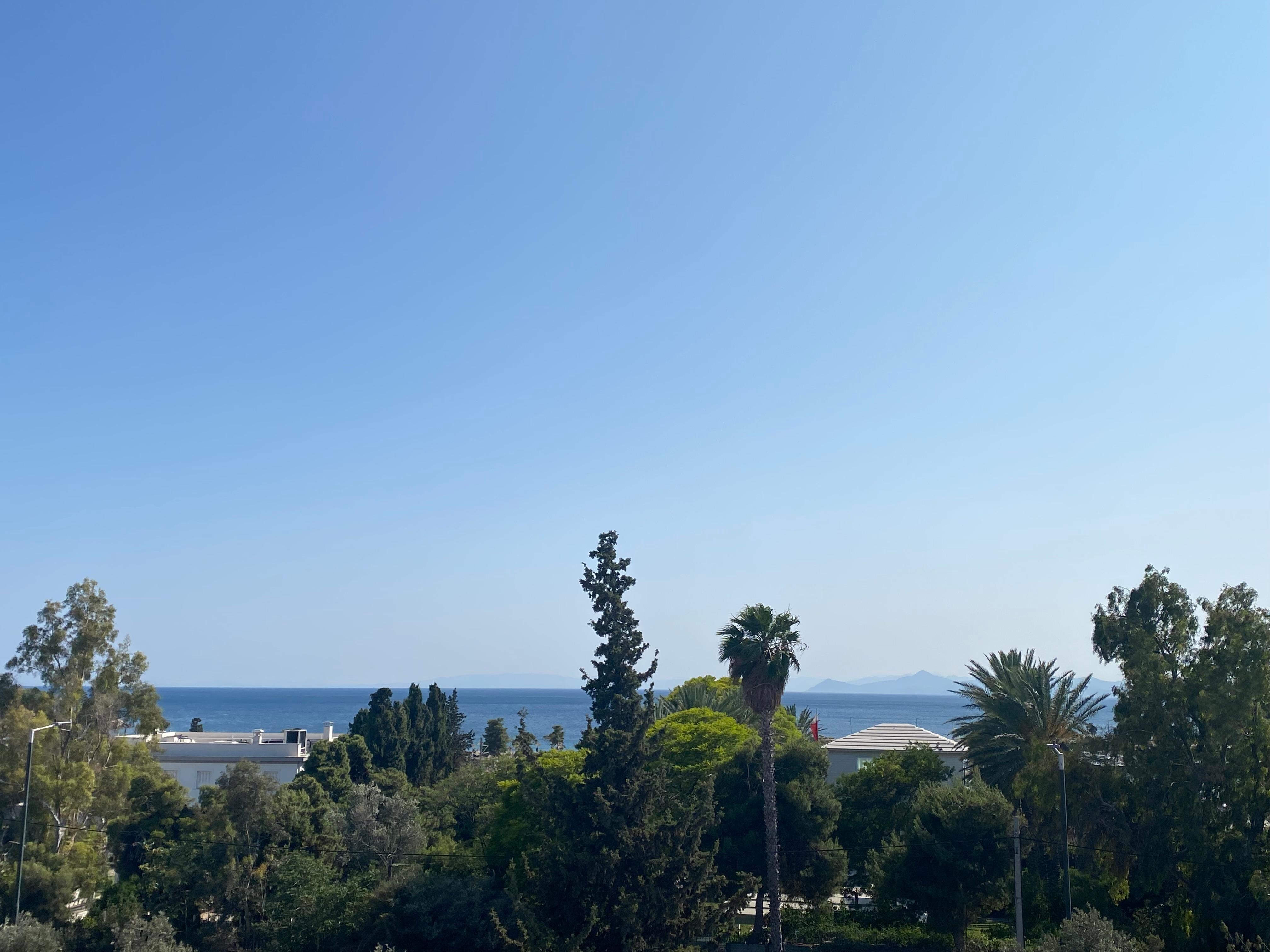 My hotel room view of the ocean.