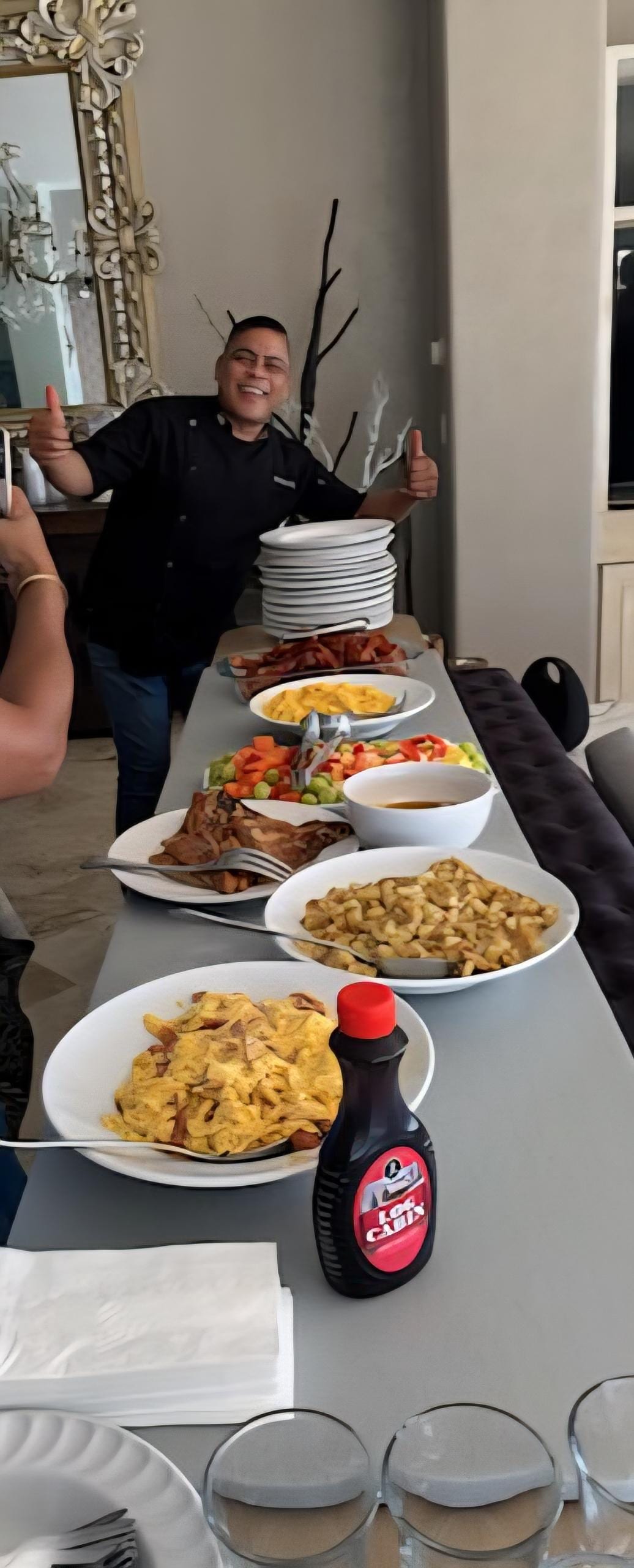 Delicious breakfast. 