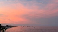 Sunset from patio