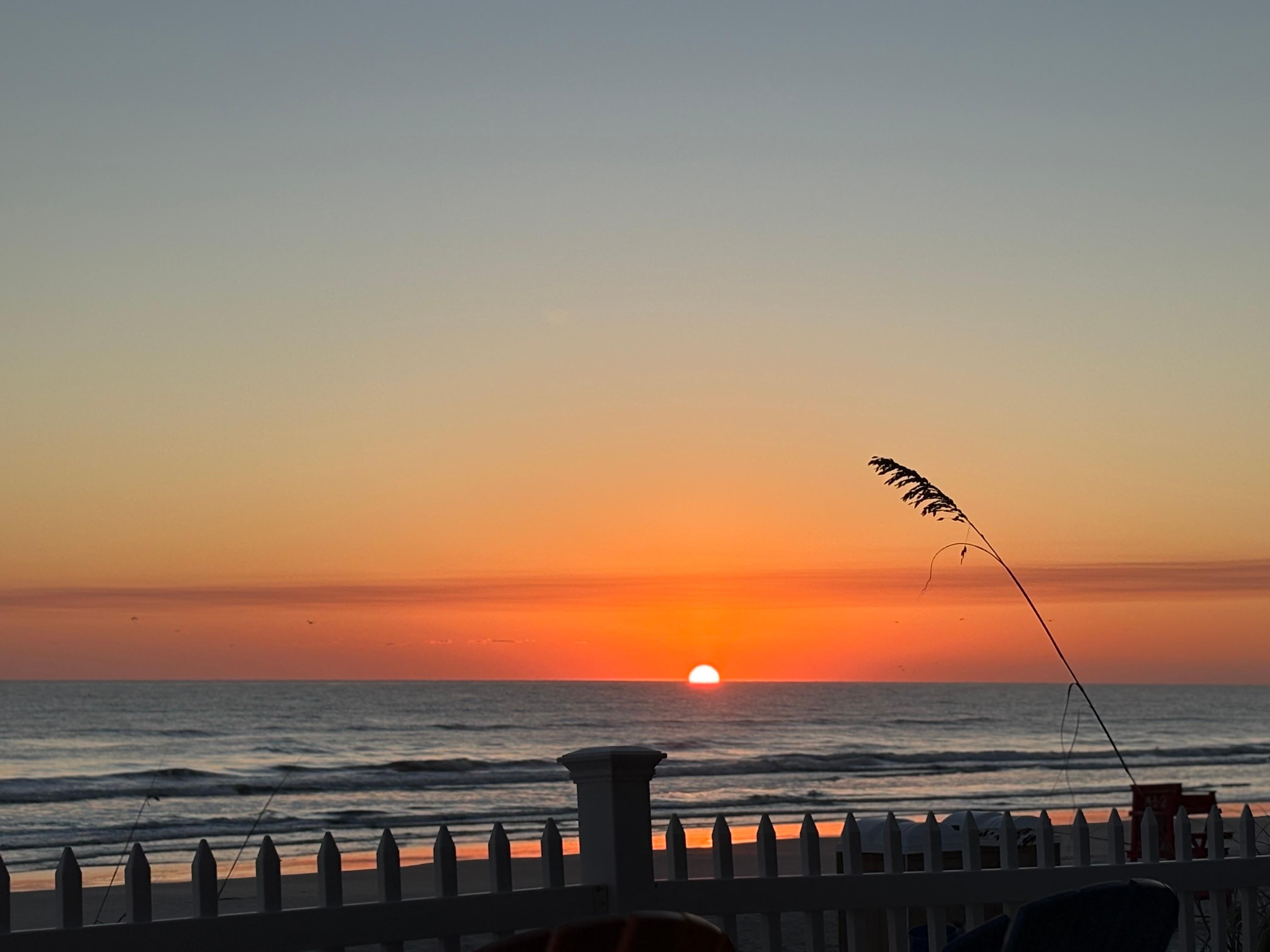 Sunrise was beautiful 