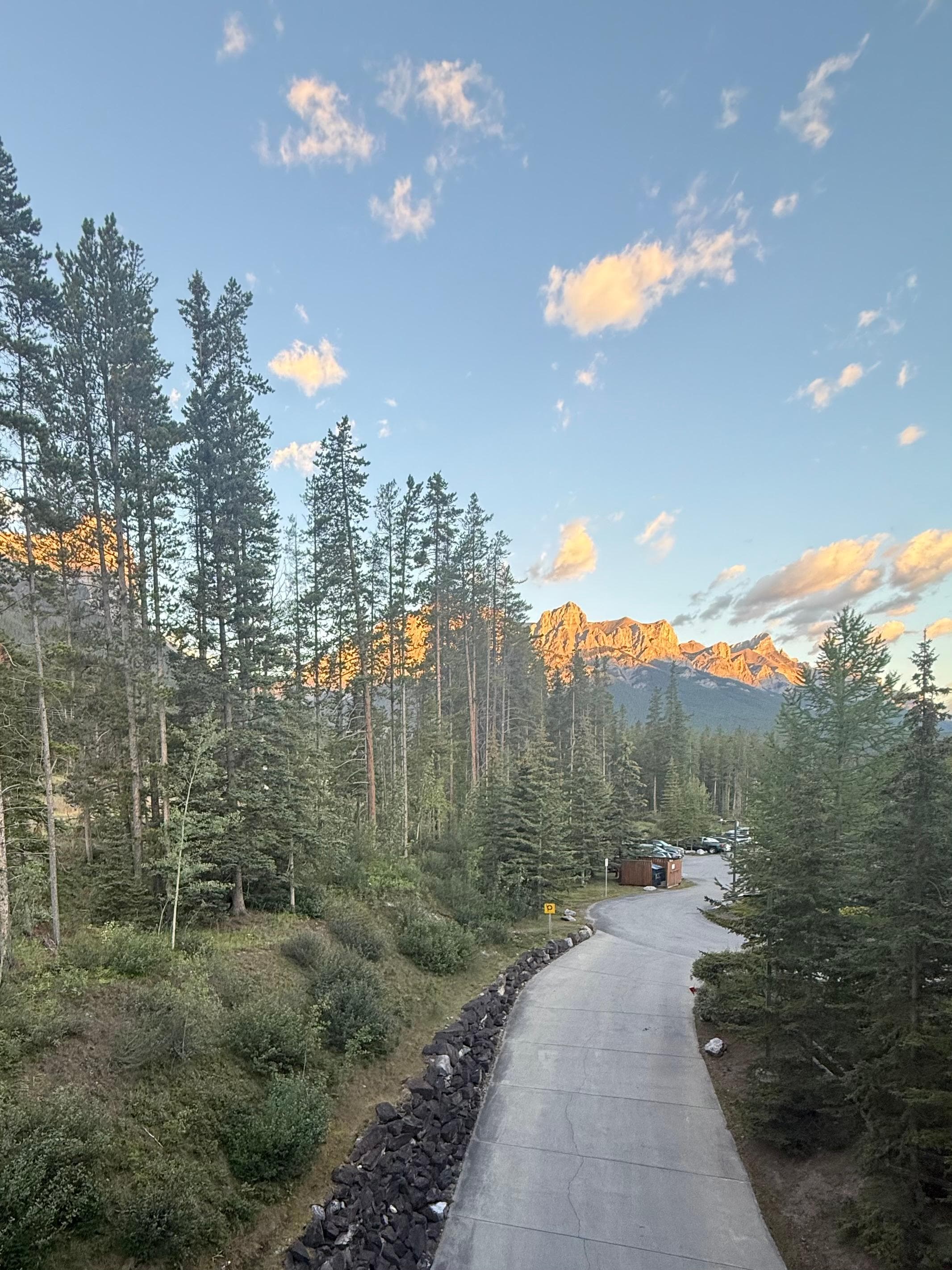 Walking trail just outside the building
