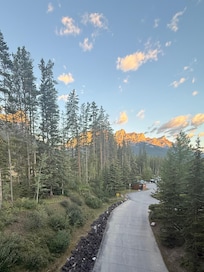 Walking trail just outside the building