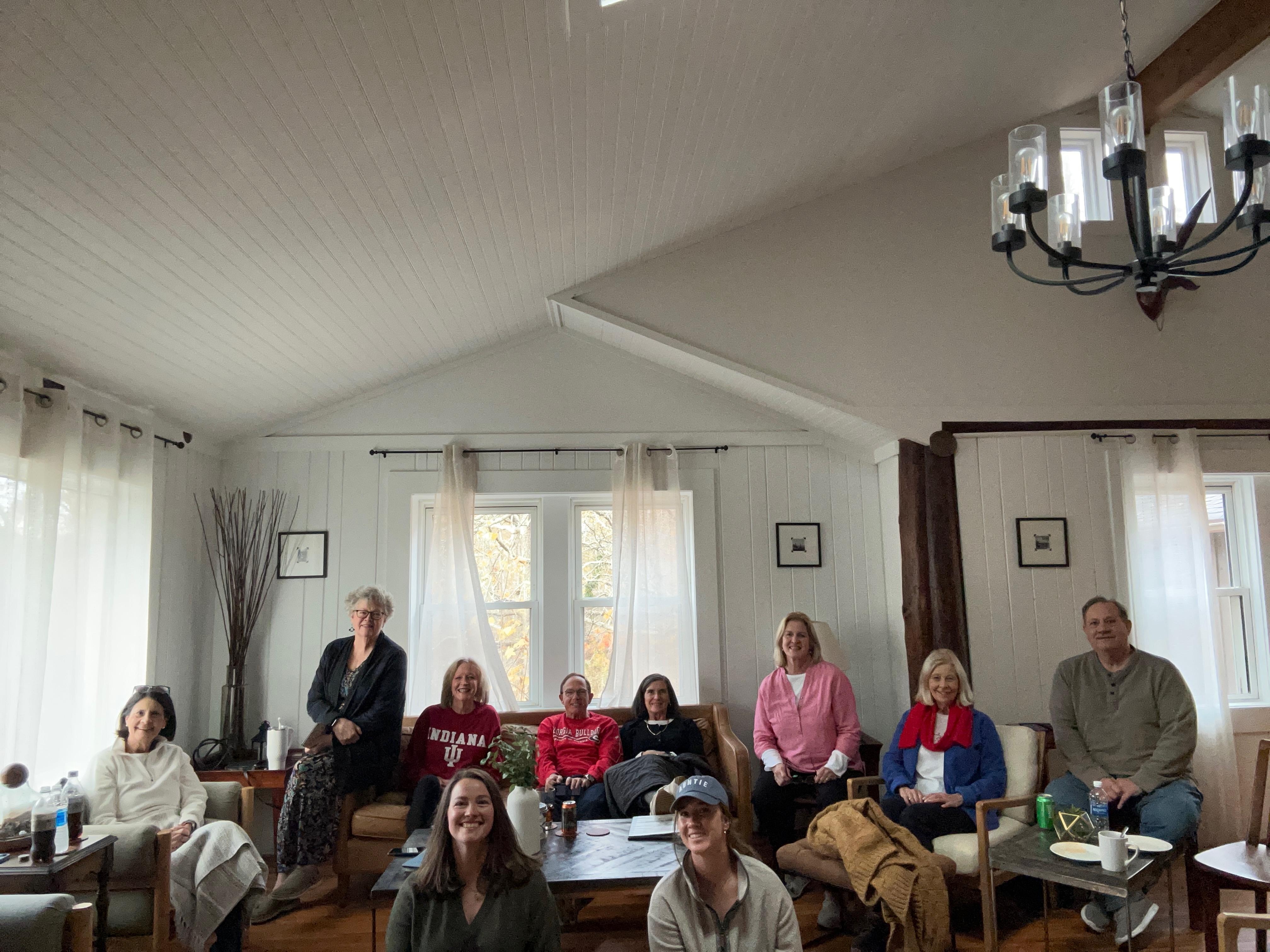 Watching the Indiana football game with friends on our fire stick.