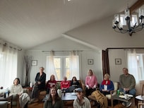 Watching the Indiana football game with friends on our fire stick.