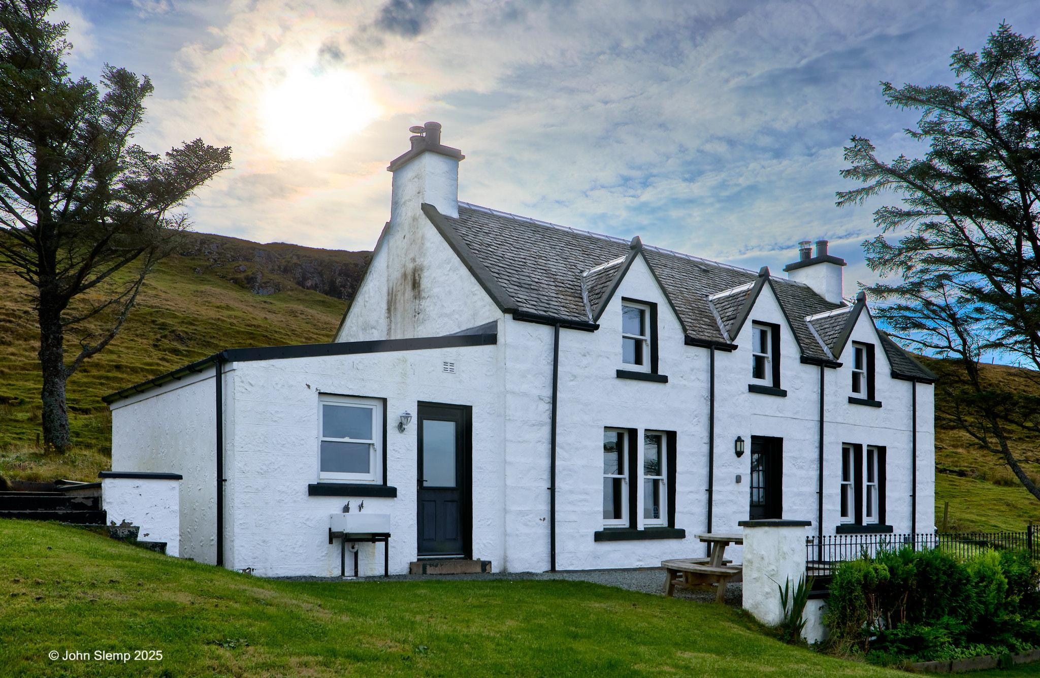 The front of the house.