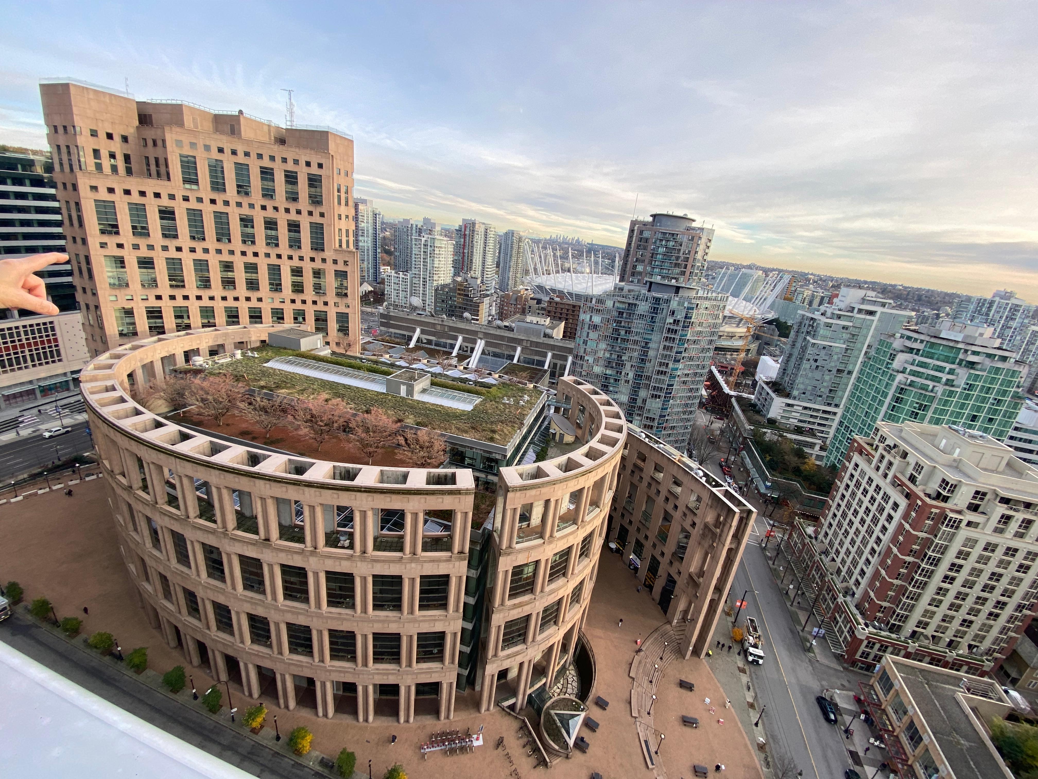 View of the Library from the room window