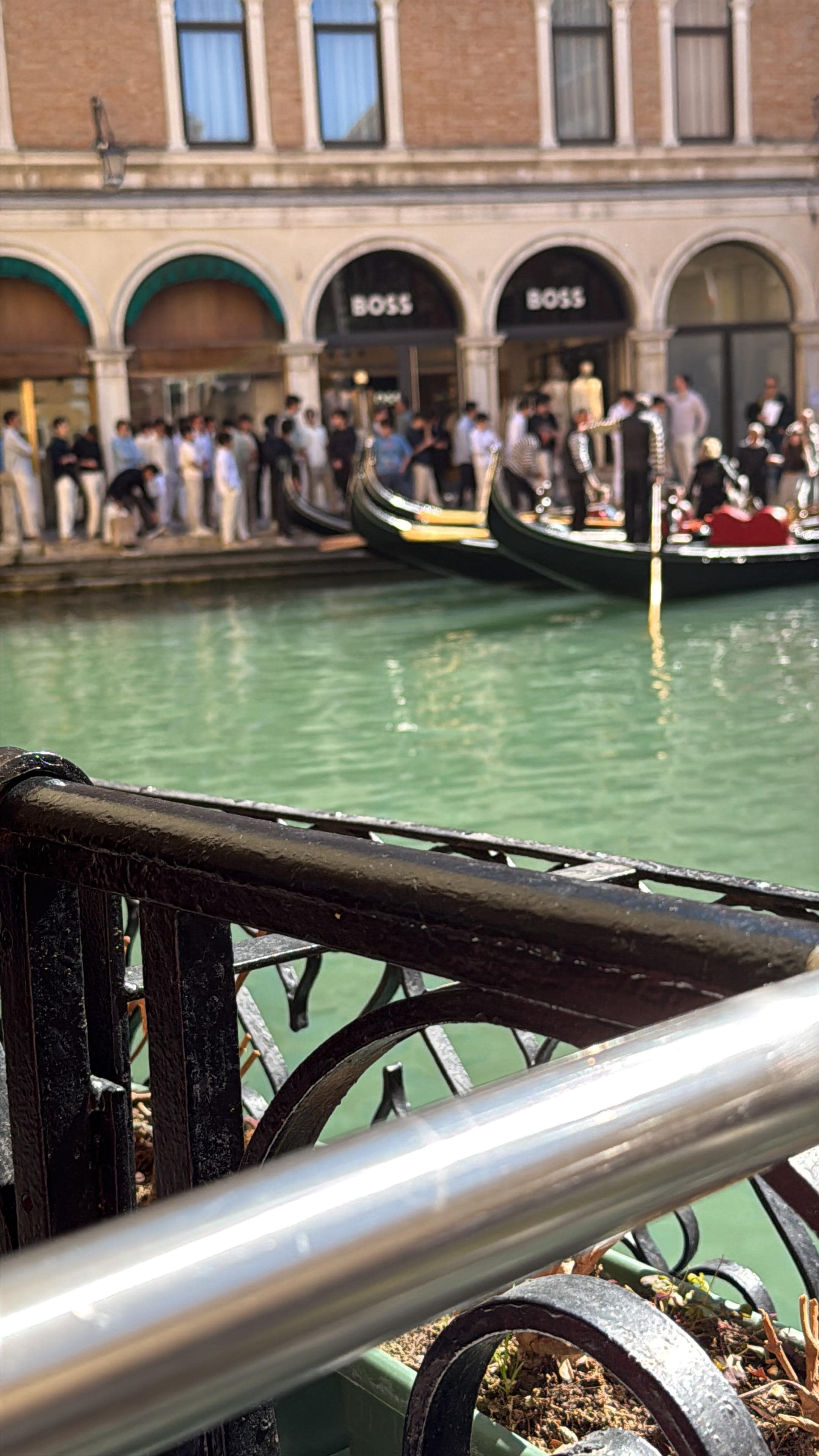 On the small balcony 
