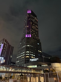 View of Cerulean Tower Tokyu from outside the hotel