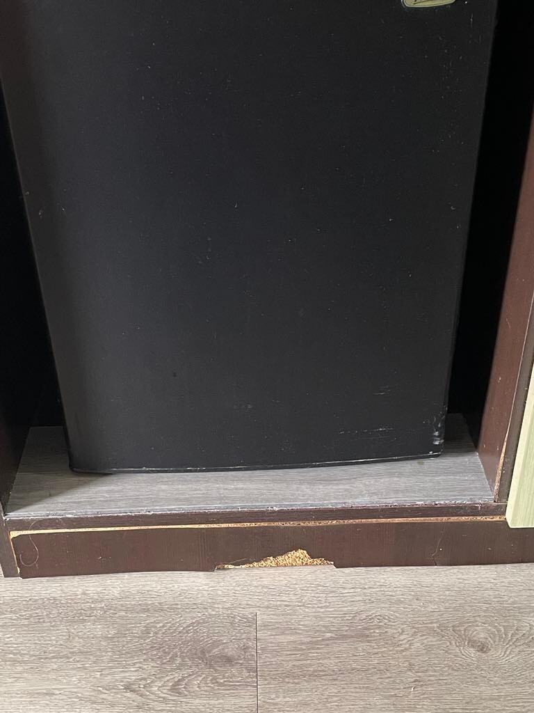 Chipped furniture