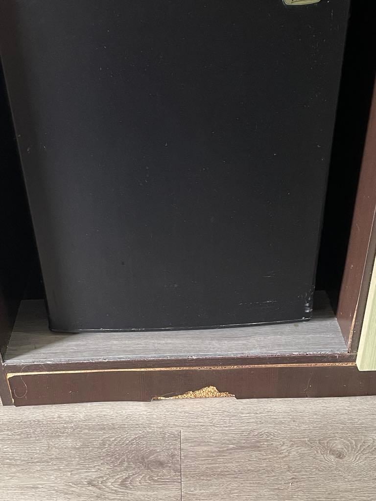 Chipped furniture
