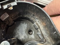 Inside of reservoir in coffee pot.