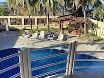 Pool view from upstairs