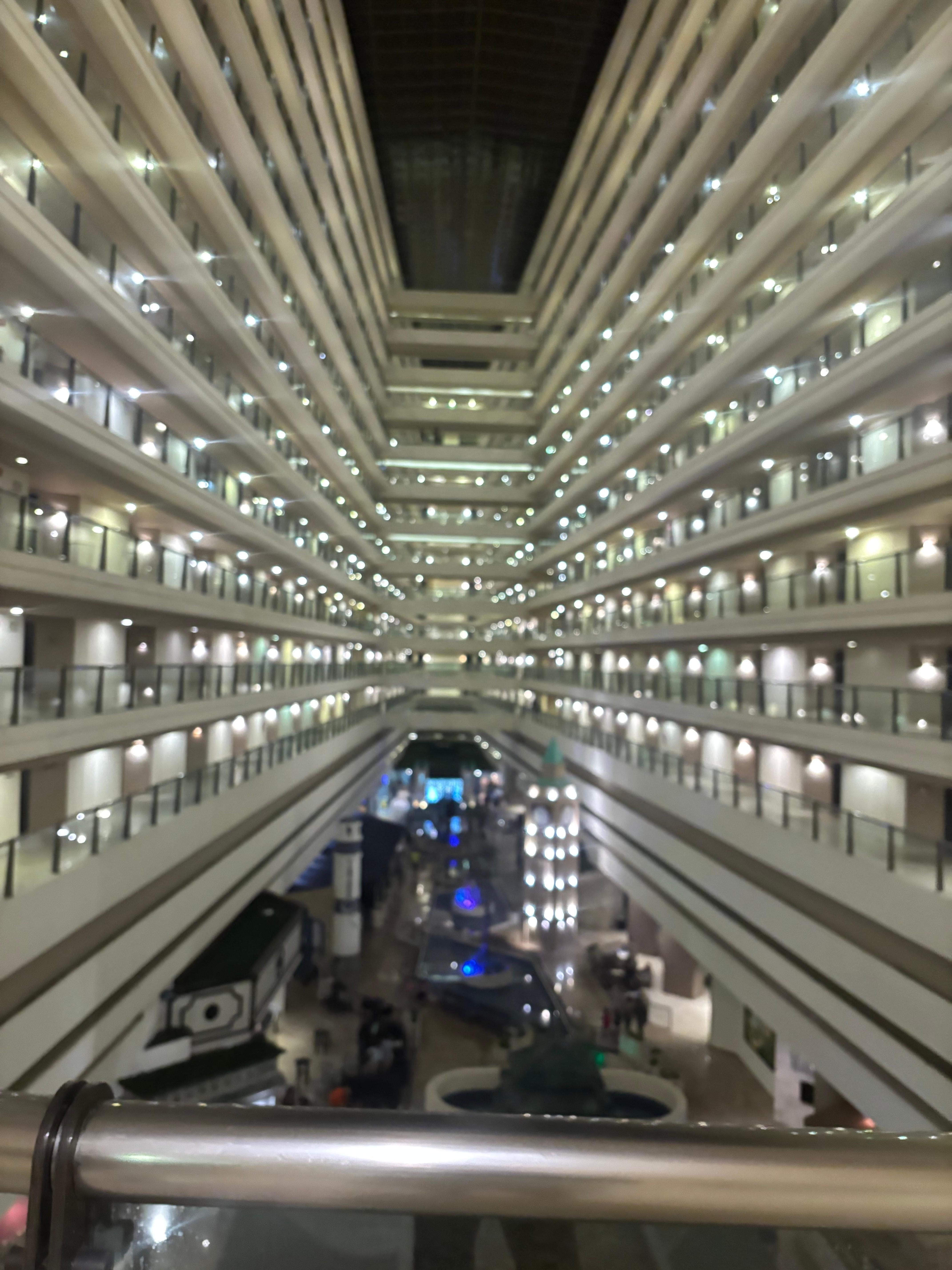 A view outside of the rooms.