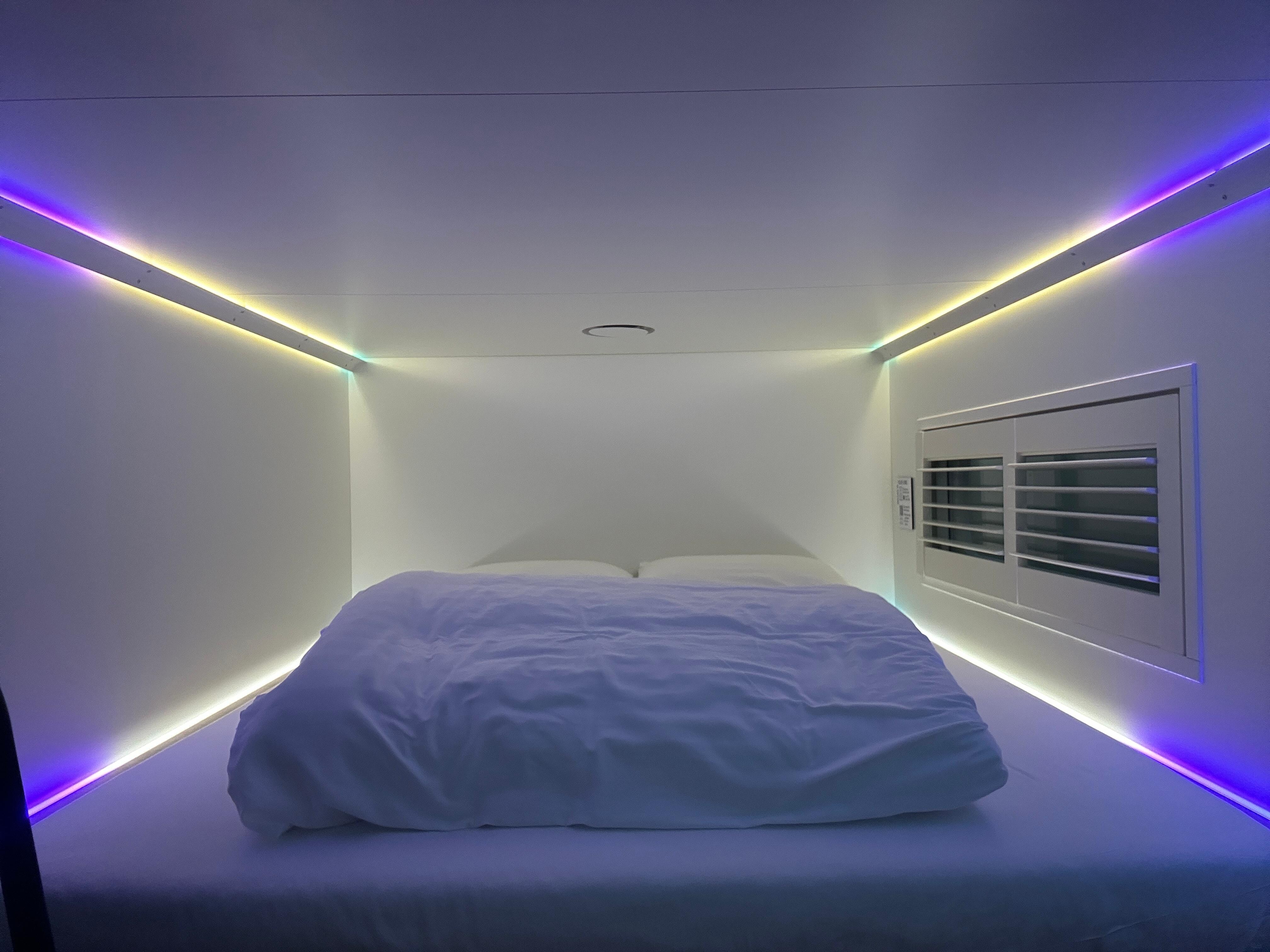 Top room view of the bed!