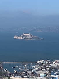 Alcatraz from top of Coit Tower