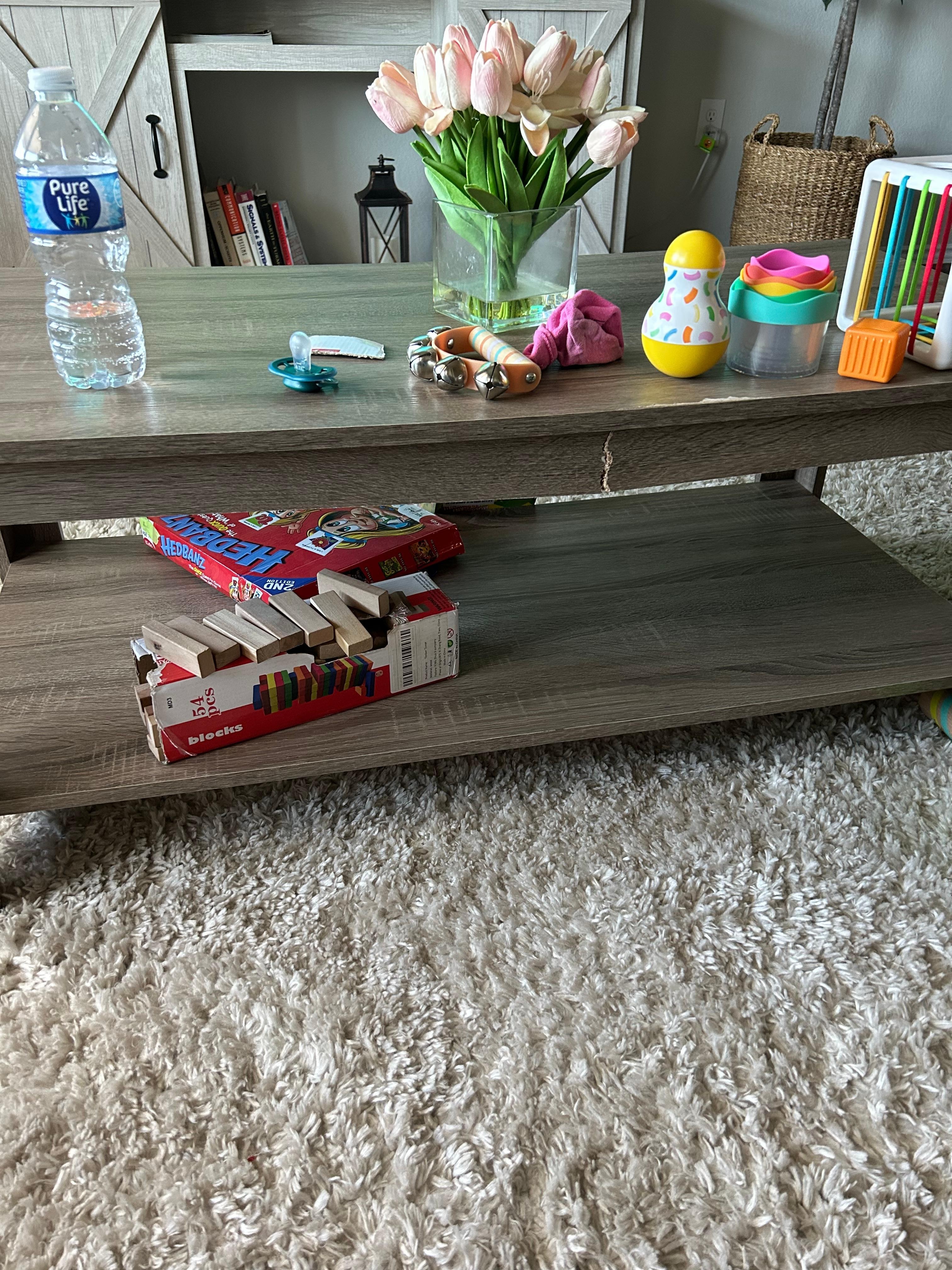 Broken coffee table