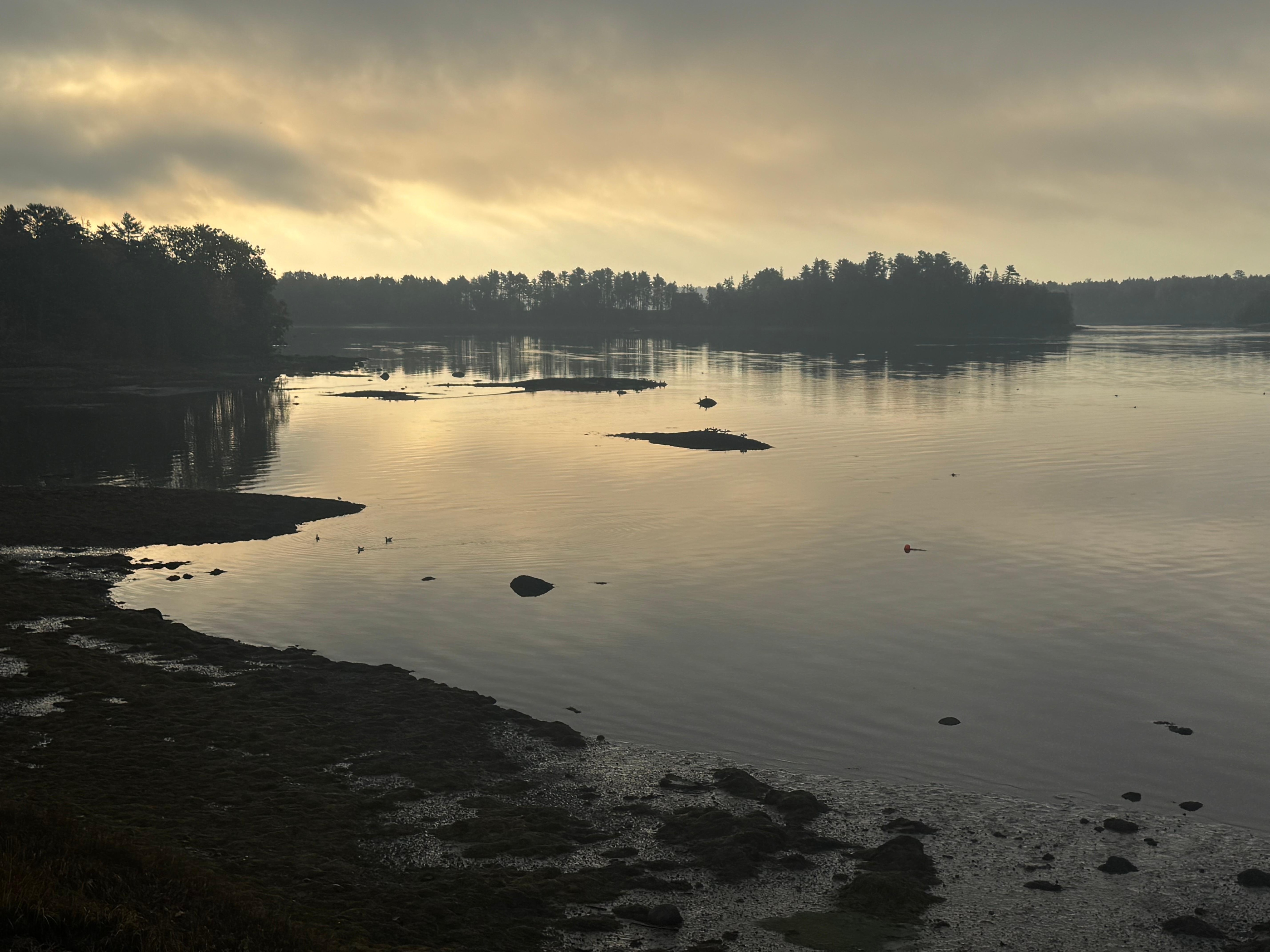 Morning sunrise the morning we left from the deck