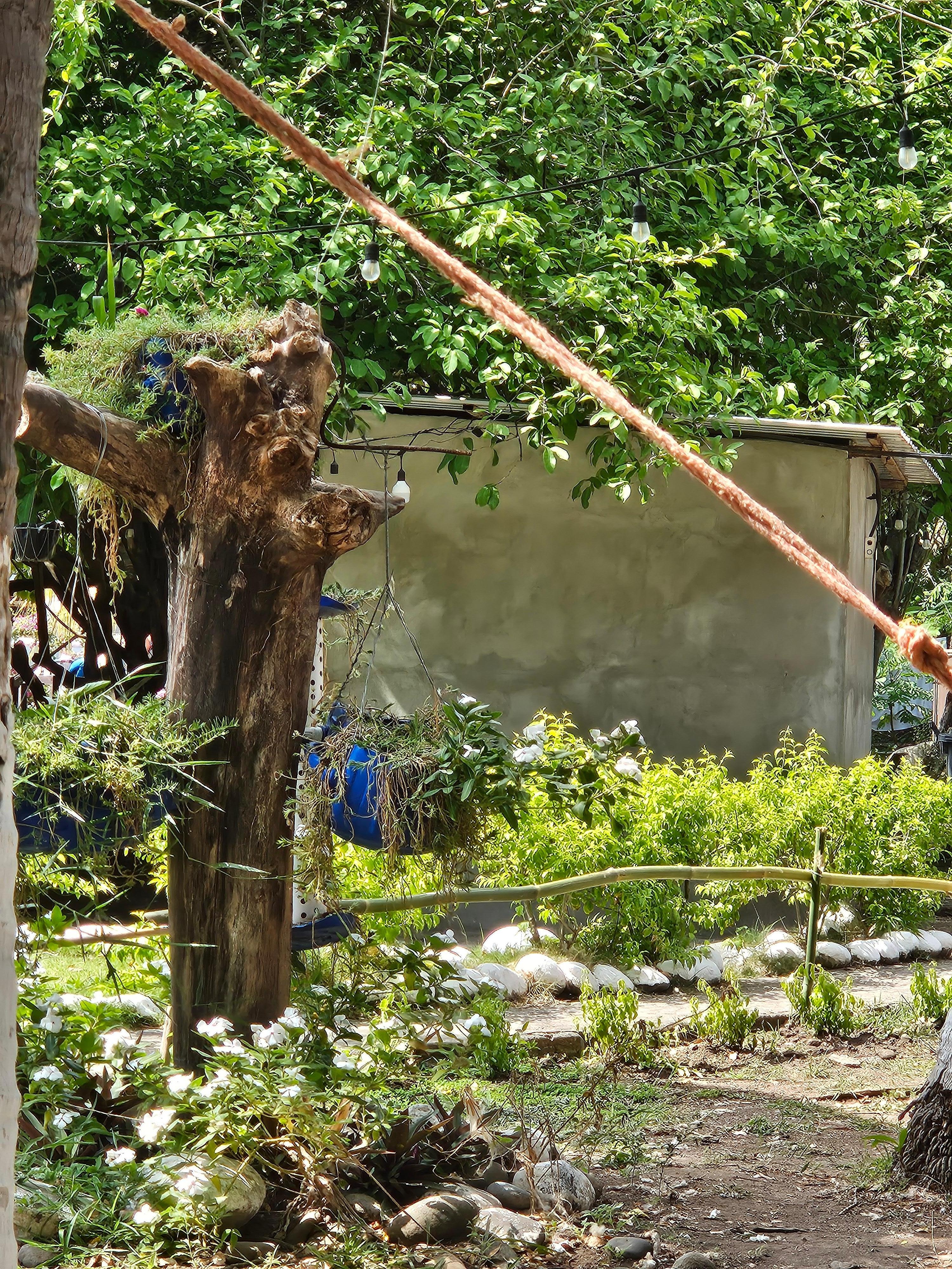 The little cement room is the supposed "front desk"
