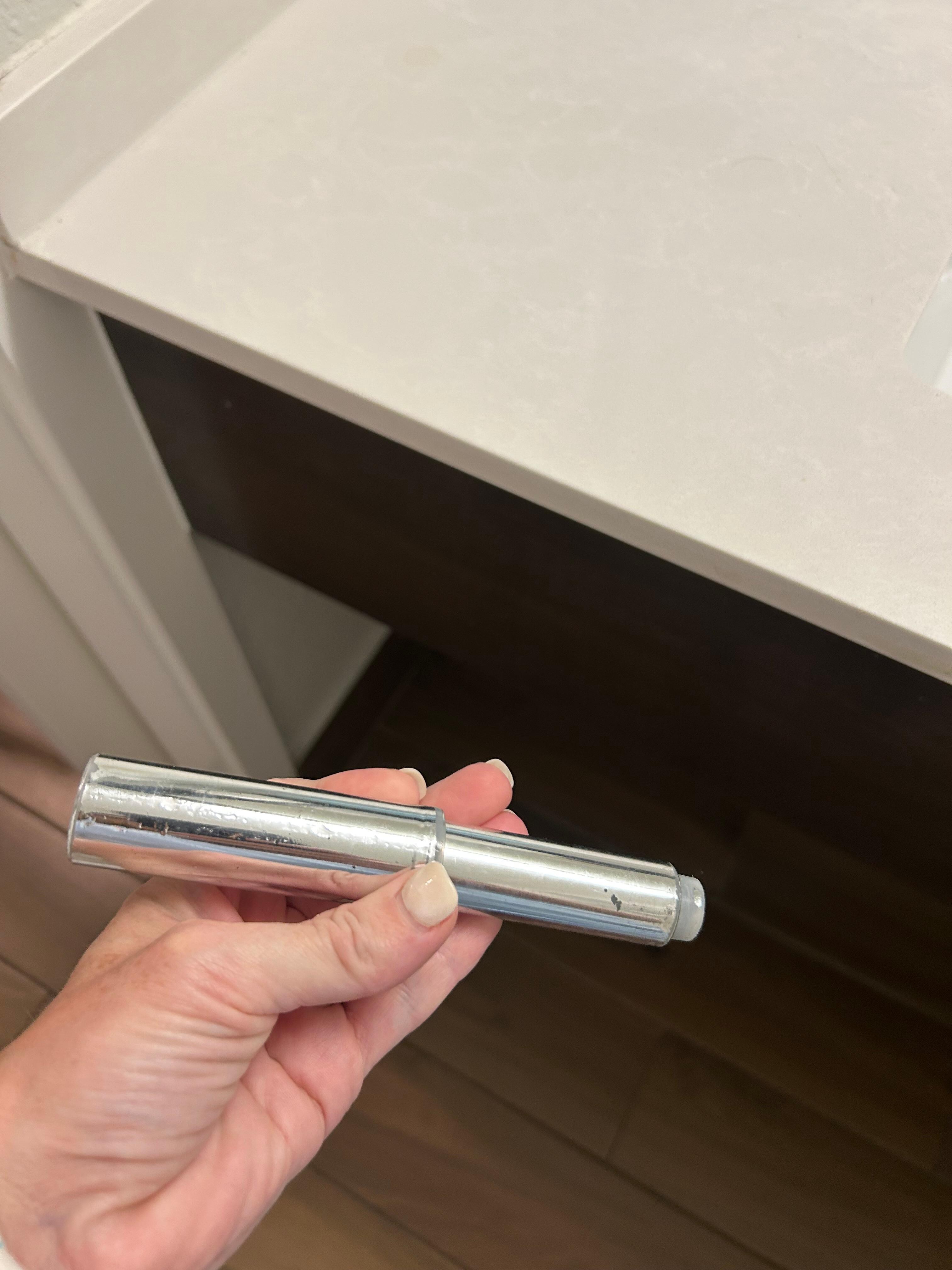 Broken toilet paper holder