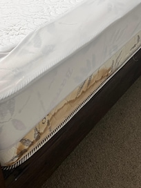 Mouldy matress in the bedroom
